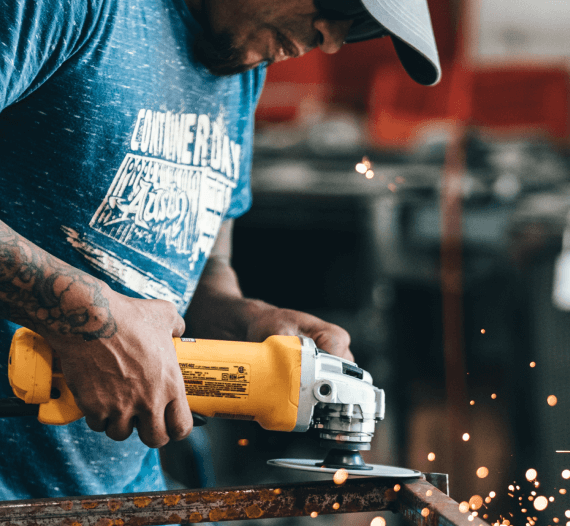Custom stainless steel balcony railing for a residential complex in Roodepoort.